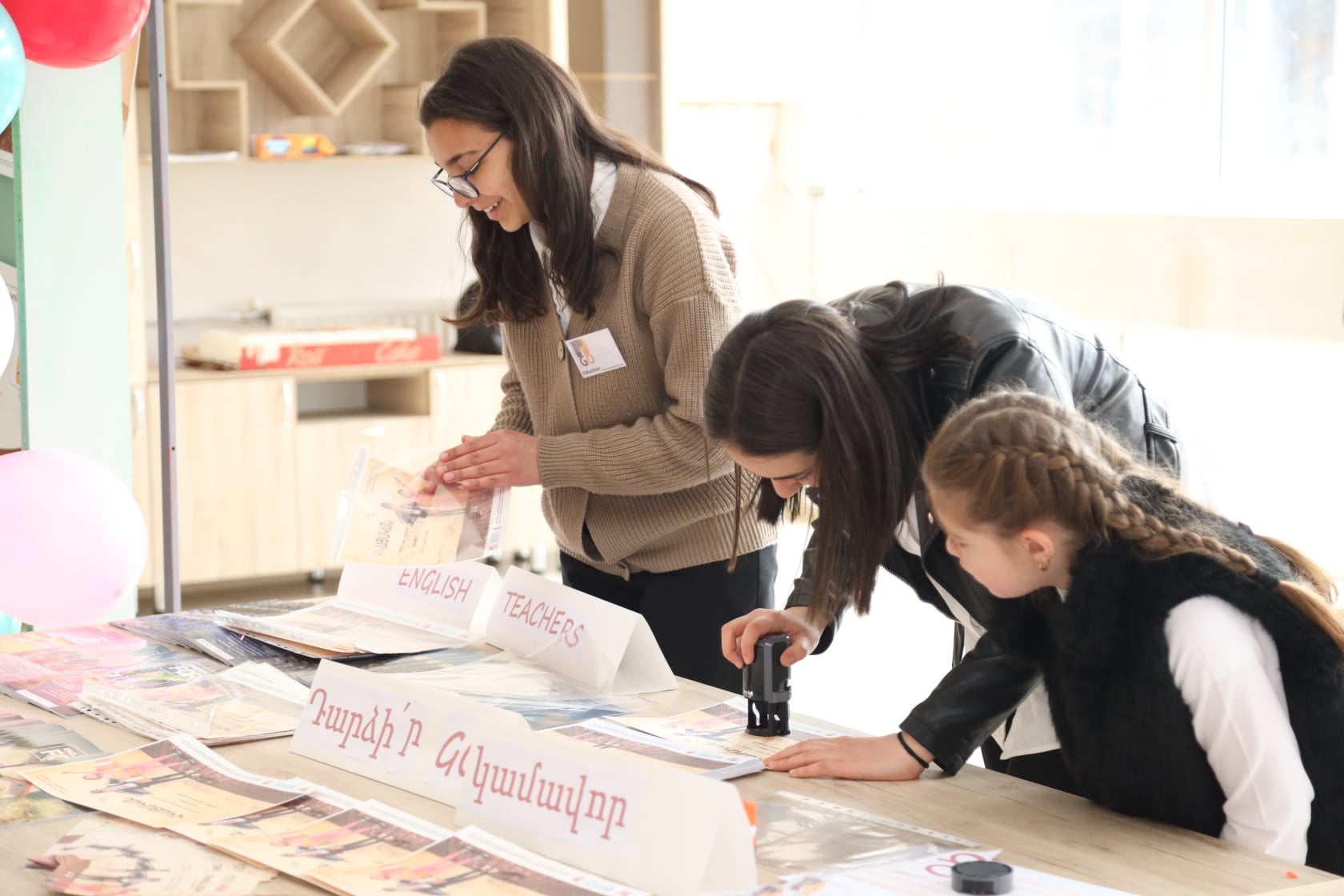 GO volunteers at a community service event